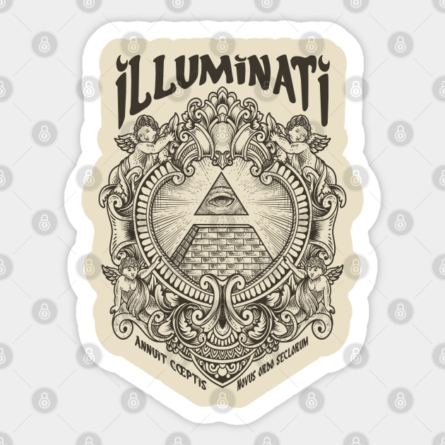 The Illuminati Sticker by hauntedjack